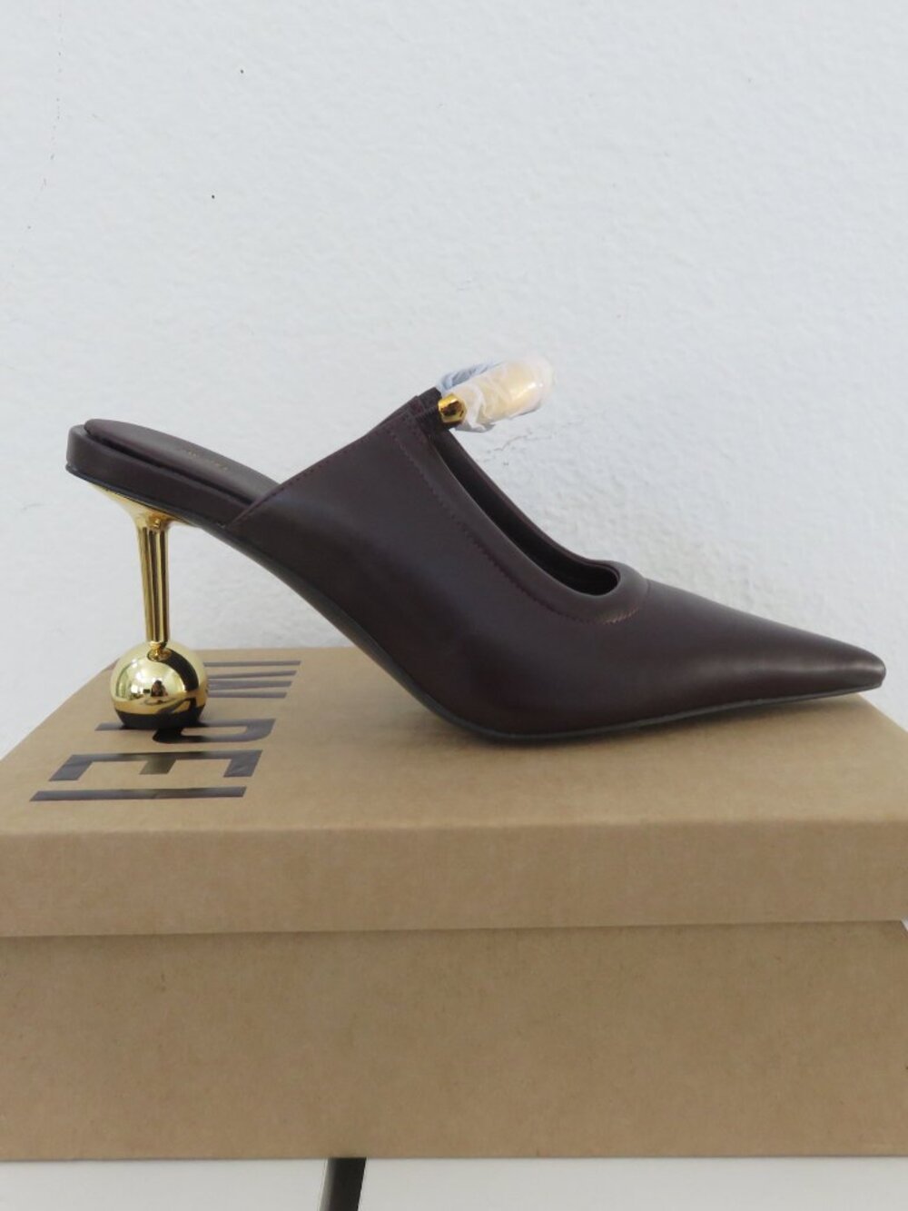 JW PEI Women's Sofia Metal Accent Sphere Heel Mules - Picture 2 of 8